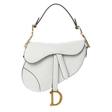 dior saddle bag white